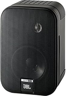 JBL Control One Rugged 2-Way 100mm (4") Bookshelf Satellite Audio Monitor Speakers (Pair) - Black Chrome