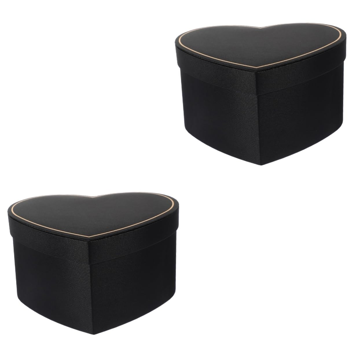DOITOOL 2 Stück Herzförmige mit Leere Präsentationsbox für Valentinstag Weihnachten und Besondere Anlässe Stilvolle Verpackung für Süßigkeiten Schmuck und Persönliche