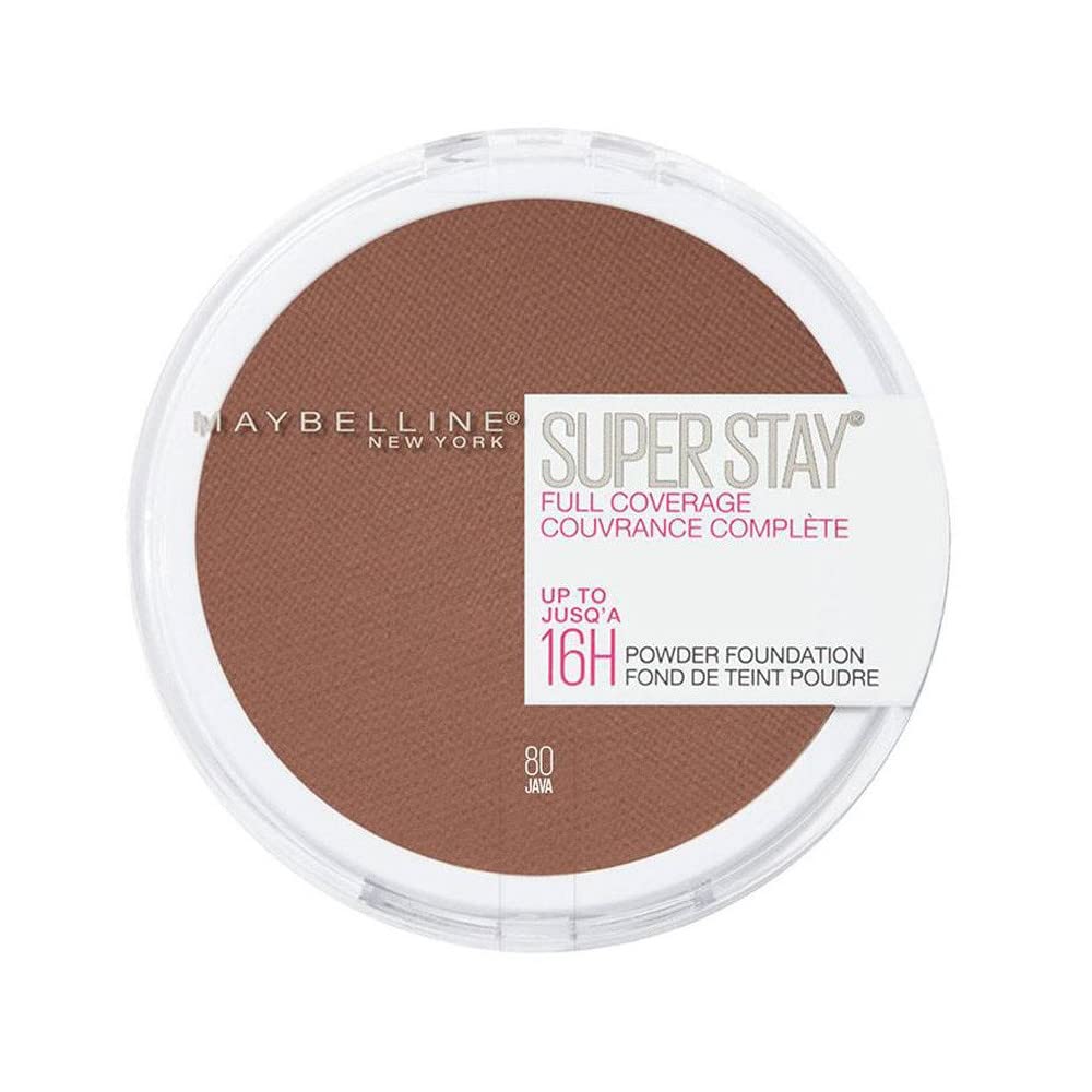 Maybelline SuperStay 16H Full Coverage Poeder Foundation - 80 Java
