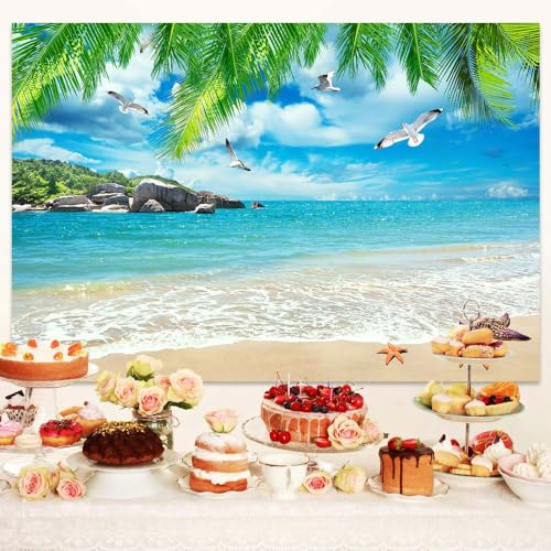 Fondo fotográfico tropical verano 12x10 ft Drgilau miniatura 3