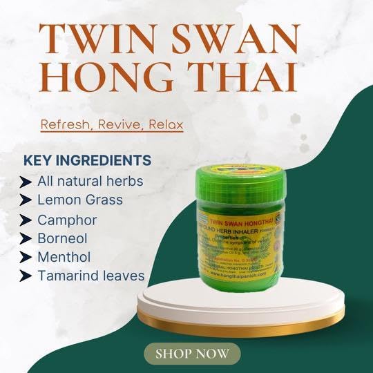 Image of Hong Thai Thailand Herb Inhaler Compound Herbal Inhaler (Pack Of 5)