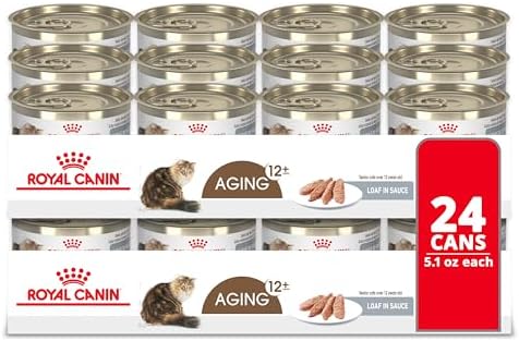 Royal Canin Feline Health Nutrition Aging 12+ Senior Loaf in Sauc...
