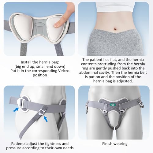 Faja para Hernia Hombre, Soporte Inguinal Ajustable Large miniatura 5