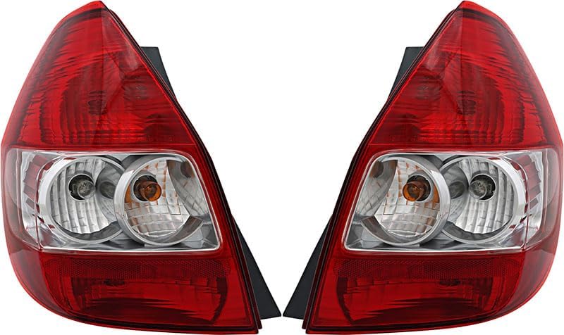 Compatible with Honda Fit Tail Lights Lamps Set 2007 2008 Driver and Passenger Side