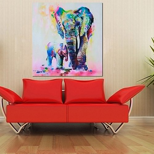 Fridg Frigidssm Diy Oil Painting Paint By Number Kits Diy Canvas Painting By Numbers Acrylic Oil Painting For Adults Kids Arts Craft For Home Wall Decor Colourful Elephant 30Cm By 30Cm #TOP1