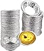 Ciaoed 50 PCS Jetables Aluminium Foil Tasses Cuisson Au Four Muffin Cupcake Tin Moule Rond Oeuf Tart Tins Moule Moule