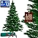 Produktbild CASARIA® Weihnachtsbaum künstlich 150cm dichte Spitzen schneller Aufbau Metallständer naturgetreu schwer entflammbar grün Tannenbaum Deko Christmas