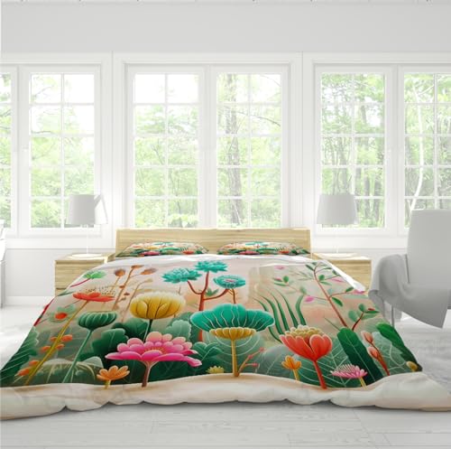 Housse de couette florale douce : la solution anti-transpiration pour lit enfant - 4