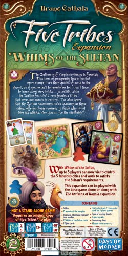 Five Tribes Whims of the Sultan Board Game EXPANSION | Worker Placement Strategy Game for Adults and Teens | Ages 13+ | 2-5 Players | Average Playtime 40-80 Minutes | Made by Days of Wonder - Image 4