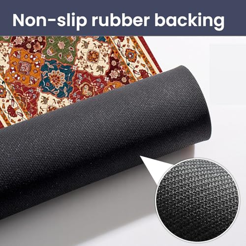 Image of MAXOSHINE PVC Bathroom Mats Anti Slip | Water Absorbent Bath Floor Mat | Quick Dry Anti Skid Bathroom Mats for Home | Door Mat for Wet Area 40x60 CM (Persian Brown)