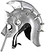THOR INSTRUMENTS Medieval Functional Helmet of the Spaniard Maximus Roman Gladiator Armor Helmet Silver Rustic Vintage Home Decor Gifts