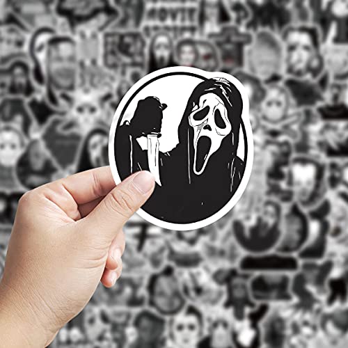 100 Pcs Horror Stickers,Horror Movie Stickers Vinyl Waterproof Stickers For Laptop,Skateboard,Hydro Flask,Water Bottles,Computer,Phone(Horror -100Pcs) #TOP3