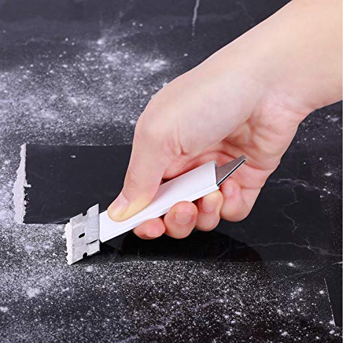 Image of Retractable Box Cutter, 12-Pack Metal Tap Knife, Razor Blade Cardboard Opener, Lightweight Handy Utility Knife for Packages, Letters, Craft and Paper, Single Edge Razor Scraper
