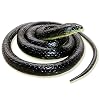 Realistic Fake Rubber Snake Toys Black That Look Real Prank Stuff Cobra 49 Inch Long