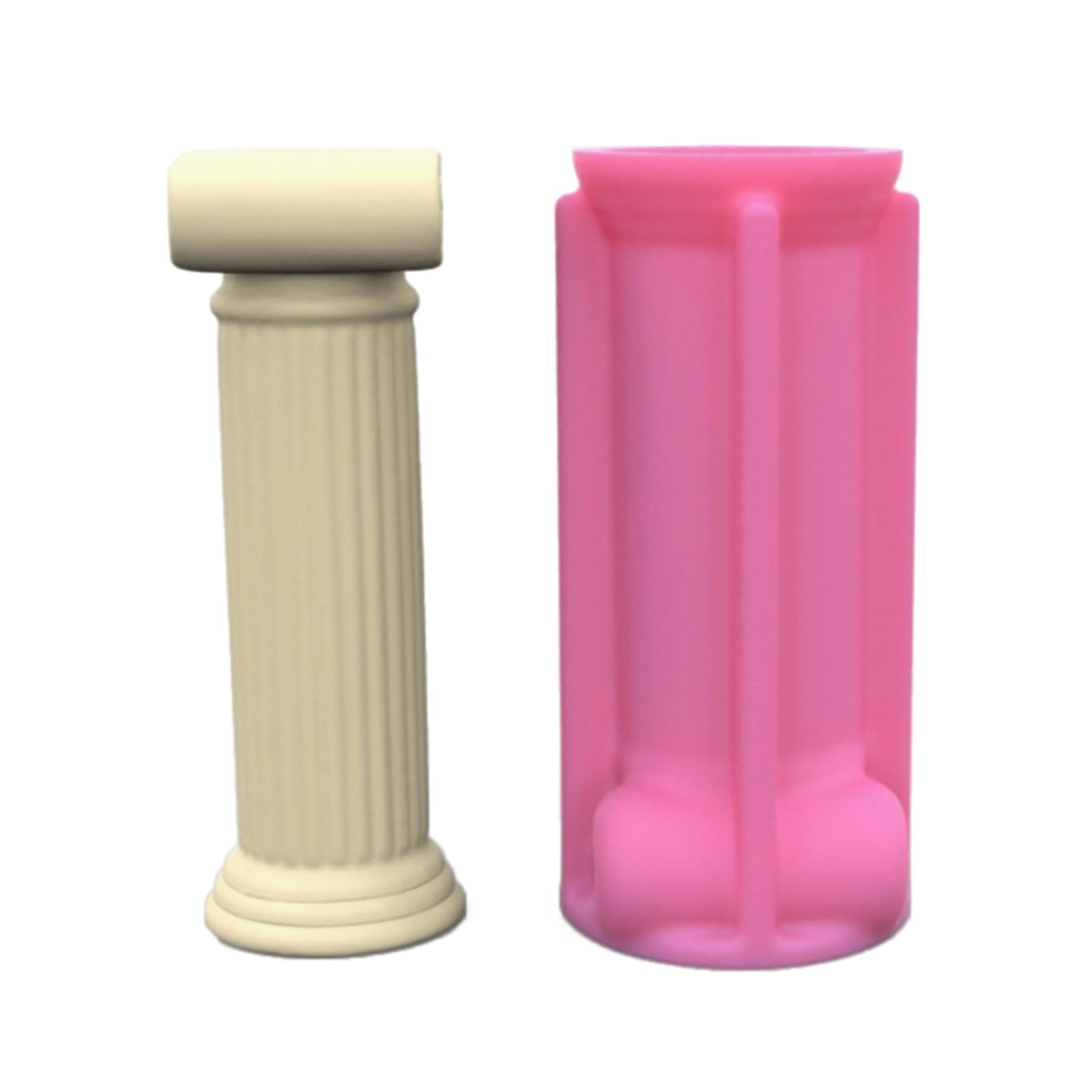 Roman Column Vases Molds Flower Pots Silicone Succulents Castings Pen Holder Clay Roman Column Pots Silicone Succulents Castings