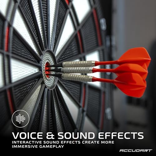 Electronic Dartboard with 30 Game Modes and 174 Variations - For Computer Challenge - Easy-to-Read Display - Includes 6 Soft-Tip Darts