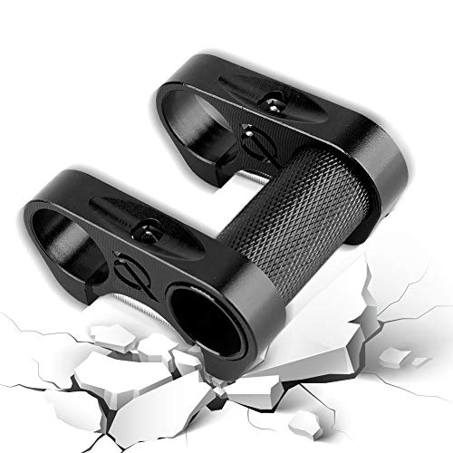 Guiador DoubleStem, guiador de bicicleta ajustável para uso diário(Preto)