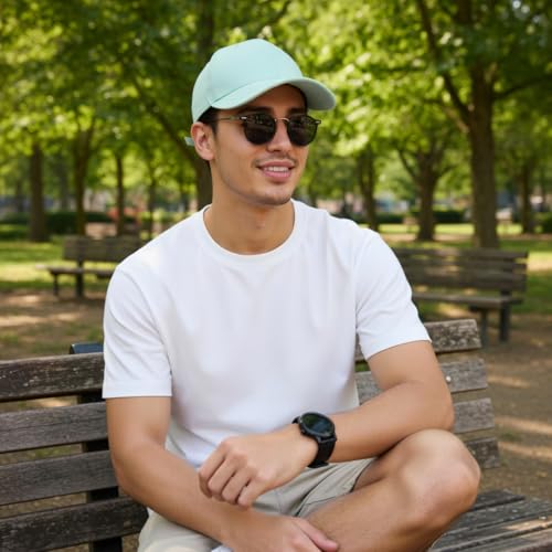 Image of Tomorrow Adjustable Baseball Cap - Unisex Cotton Snapback Trucker Hat with Sun Protection, Perfect Outdoor & Sports Cap for Men and Women