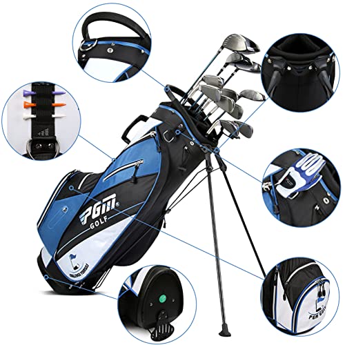 Pgm Golf 14 Way Top Divider Stand Bag For Men Women, Easy To Carry And Durable Lightweight Golf Club Bags, 6 Organizer Pockets Storage, With Dual Shoulder Strap And Rain Hood, Portable Golf Cart Bag #TOP3