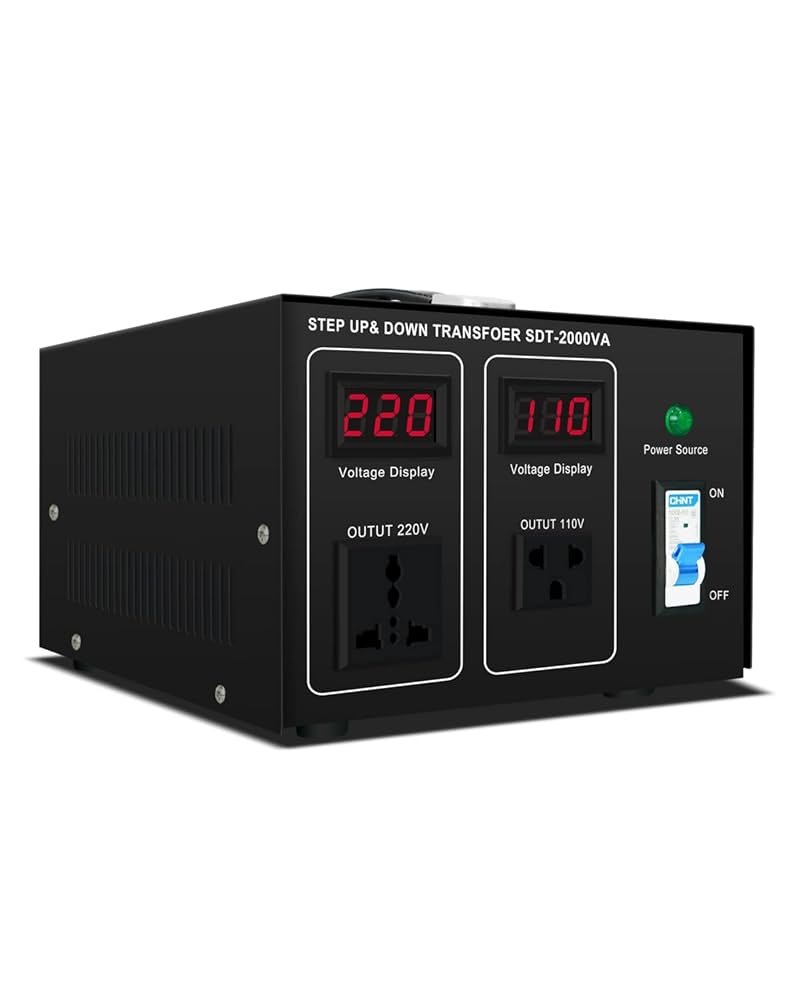 ステップアップダウントランス　110V→220V　220V→110V 2000W Amazon.co.jp: Verter、ステップアップトランス 110V から 220V 2000W