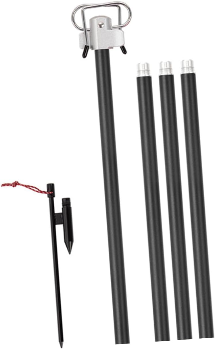Yardwe Detachable Lantern Stable Aluminum Camping Light Rack Double Hook Design Portable Lamp Holder for Led Lanterns Outdoor Lighting