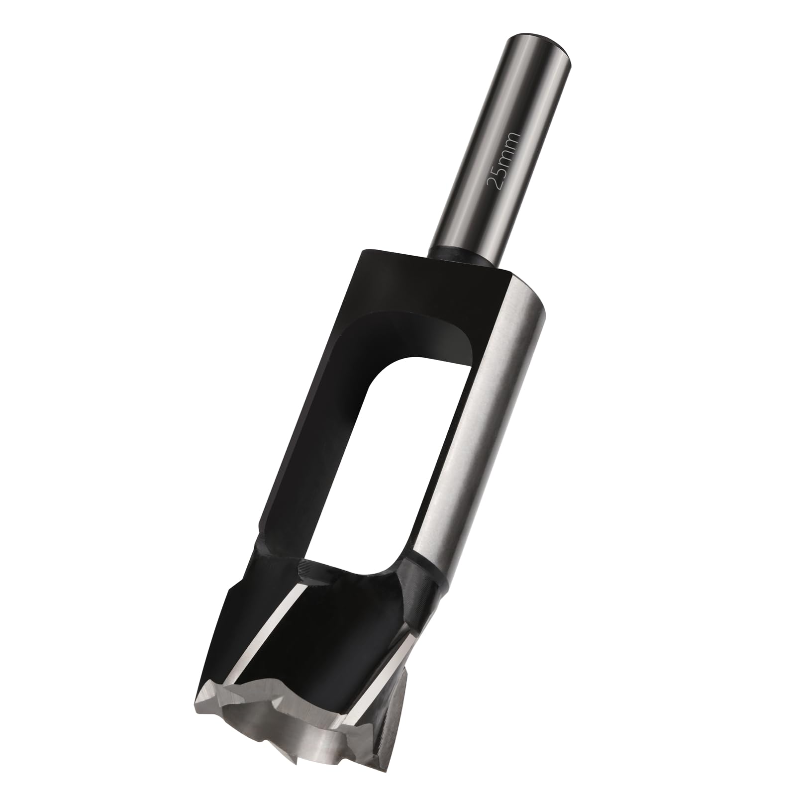 Vearter 25mm Wood Plug Cutter Dowel Maker, Round Shank Carbon Steel Claw & Tapered Drill Bit, Cork Drill Bit for Woodworking Furniture Making