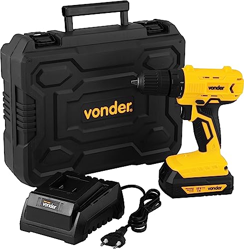 Vonder, Parafusadeira Furadeira A Bateria, 18 V, Com Bateria E Co...