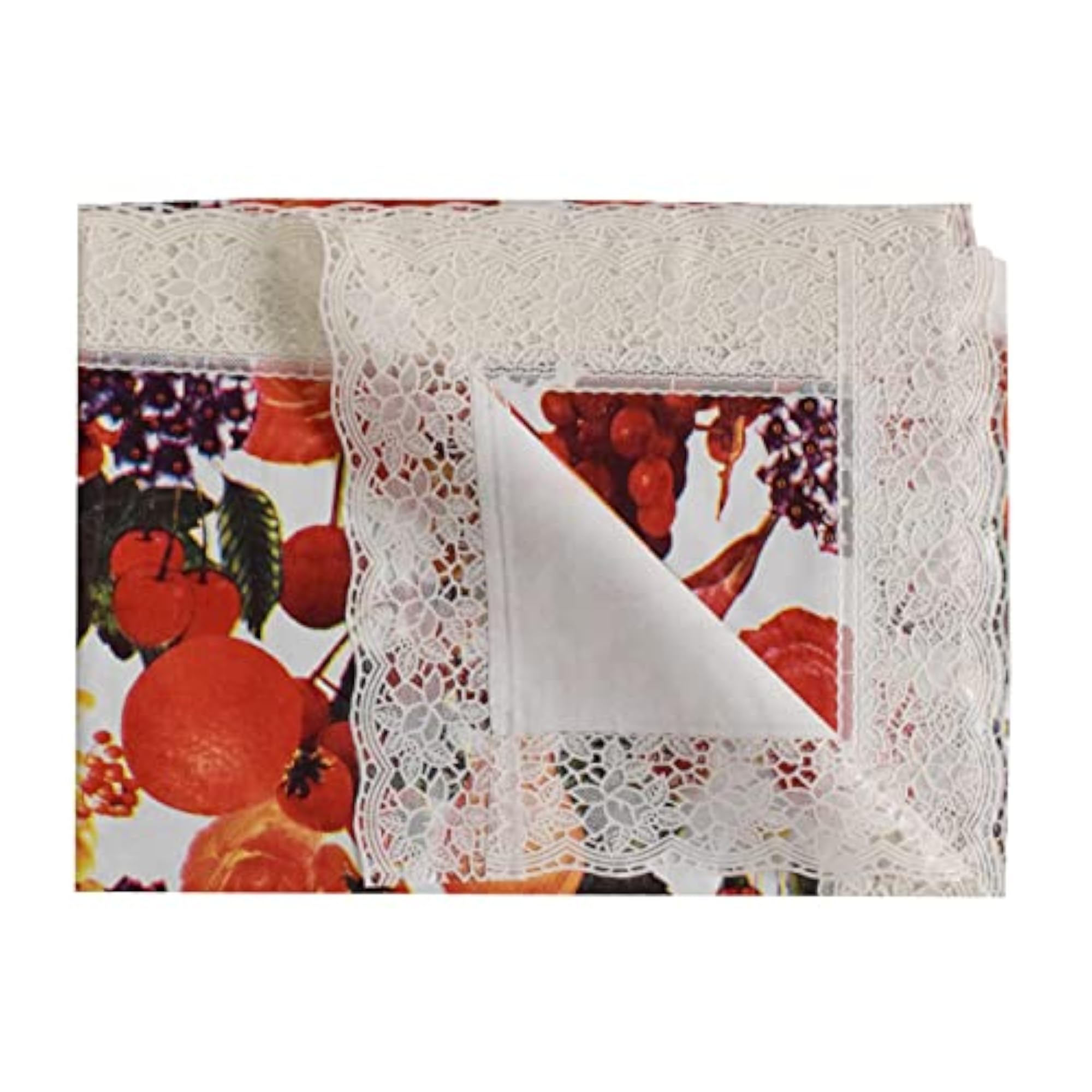 Fruit Print Dining Table Cover for 6 Seater