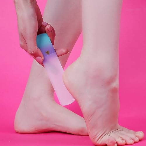 Miniatura 8 de BONA FIDE BEAUTY Juego de limas de uñas de vidrio ergonómicas checas para uñas naturales y paquete de lima de pie de vidrio