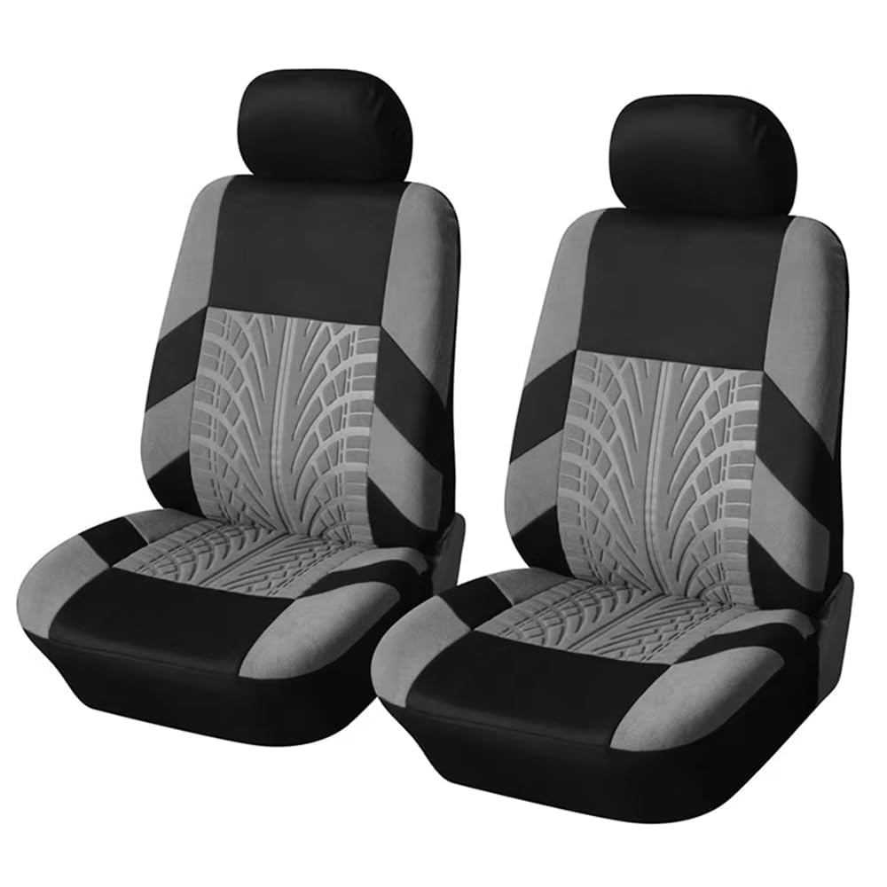 Car Seat Covers for Volvo XC40 2017-2025, Car Seat Covers Full Set, 3D tire printing, Airbag Compatible, Washable,Grey-2 seats