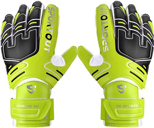 Youth&Adult Goalie Goalkeeper Gloves,Strong Grip for The Toughest Saves, with Finger Spines to Give Splendid Protection to Prevent Injuries,3 Colors