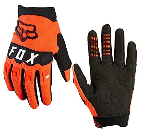 FoxGloves Fox Dirtpaw - Guantes de ciclismo para bicicleta MTB/MX Cross (naranja neón, S = pequeño)