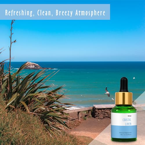 Image of Coastal Linen Fragrance Oil, MitFlor 30ml Single Scented Oils, Large Size Premium Grade Fragrance Oil for Soap & Candle Making, Aromatherapy Diffuser Oils, Clean & Fresh Scent for Home
