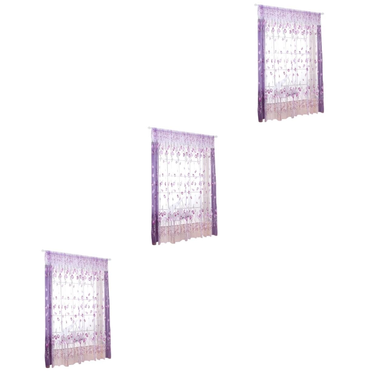 Voilages transparents fleur de tulipe pour illuminer votre chambre