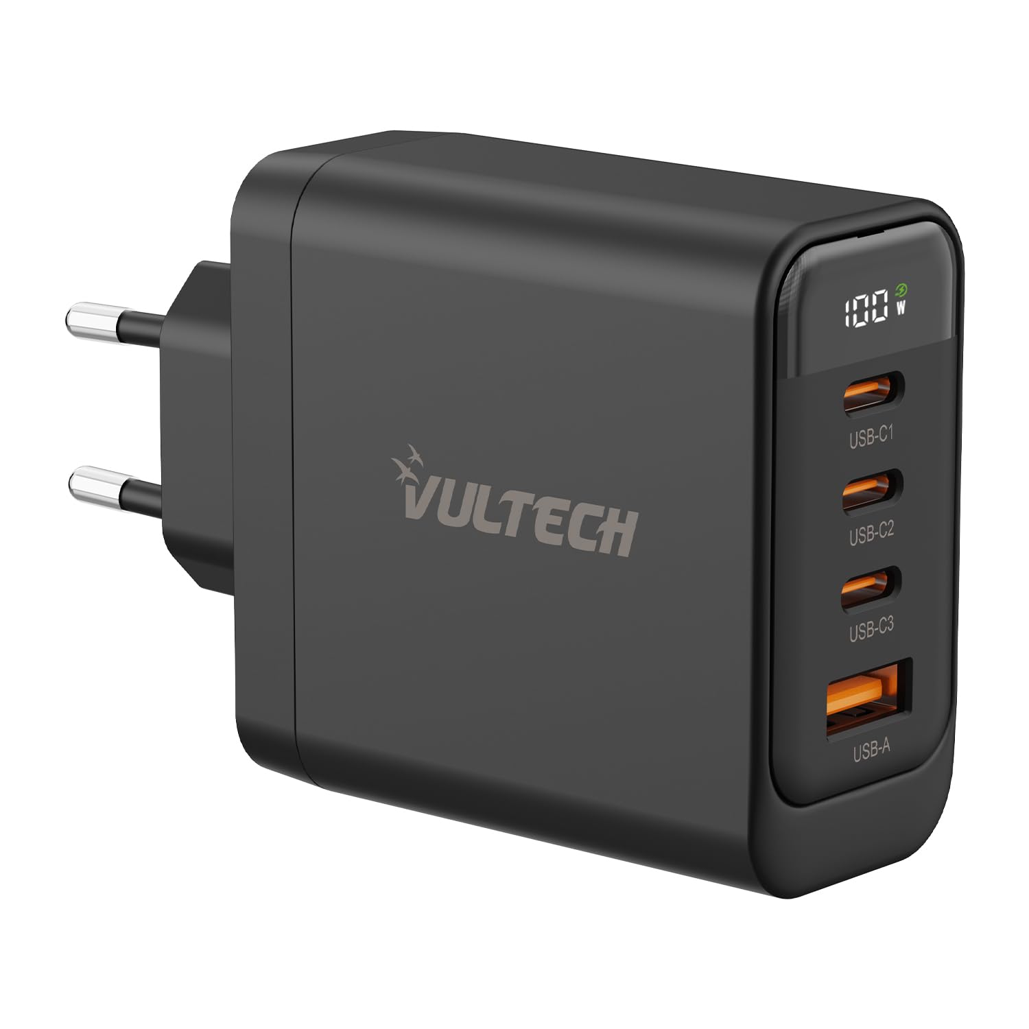 VulTech Caricatore USB C Multiplo 100W GaN · 3 USB-C + USB