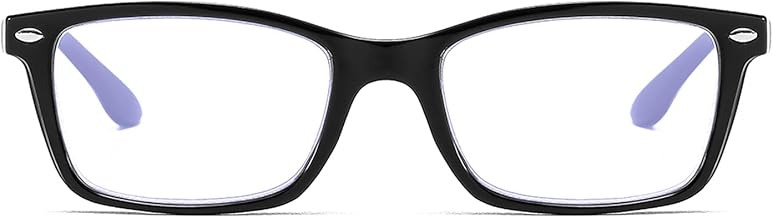 Suertree Myopia Brille Blaulichtfilter Kurzsichtige Fernbrille mit Stärke Feder Scharnier Klassisch Distanz Brille für Damen Herren -1.75