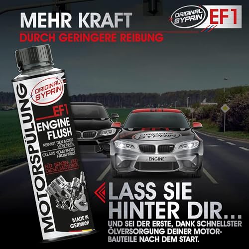 Original Syprin Motorspülung - Engine Flush Reiniger, Motor Innenreinigung und Spülung - Geeignet für Diesel und Benzin Motoren 1x