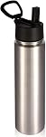 Volhoply 24oz Insulated Water Bottle with Straw Bulk 3 Pack,Metal Wide Mouth Water Bottles with Handle Keep Cold,Reusable Double Wall Flask,Powder Coated Sport Bottle for Holder(Assorted,3 Count)