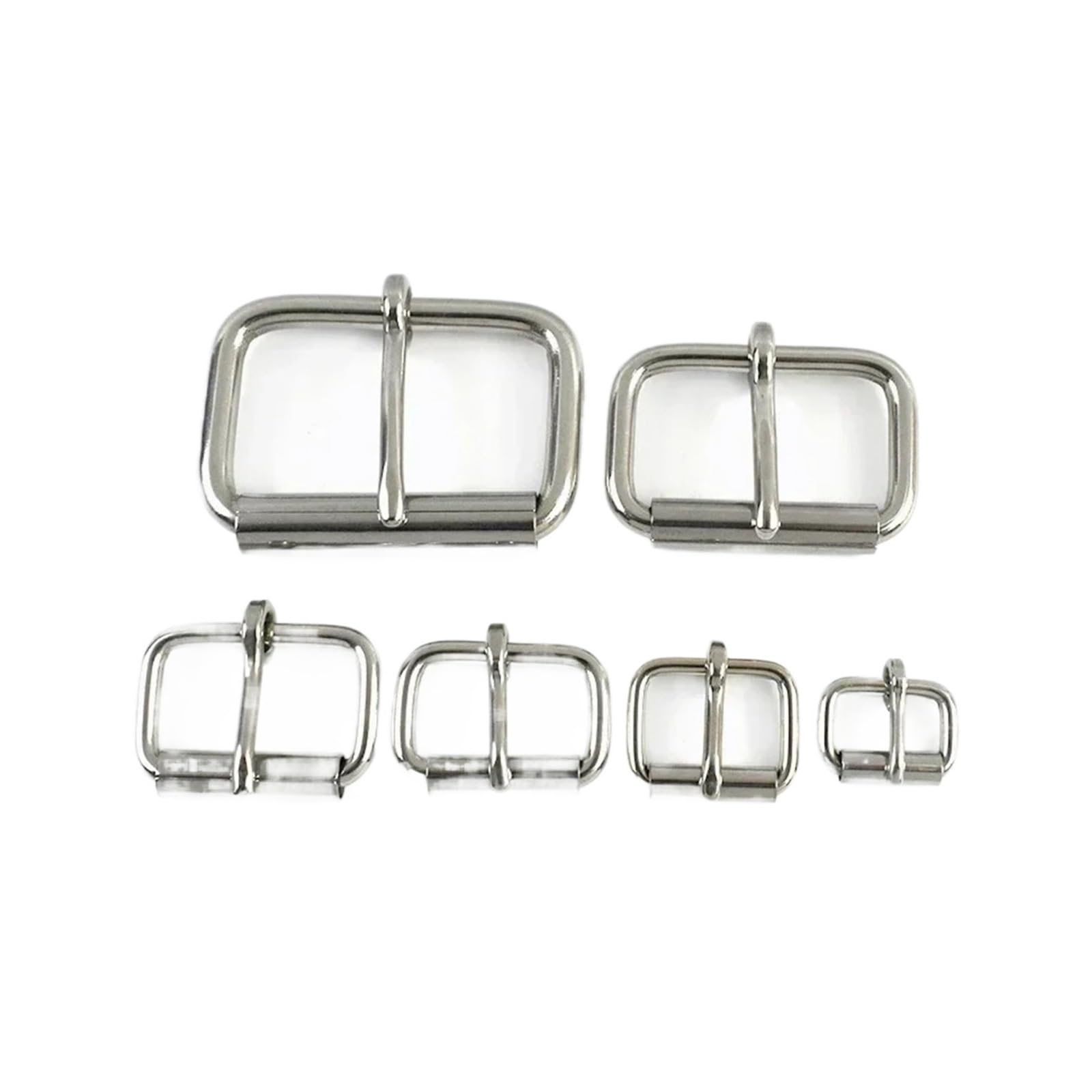50 hebillas de acero inoxidable de 25 mm para cinturón de bolsillo, hebilla de metal, cierre de cintura