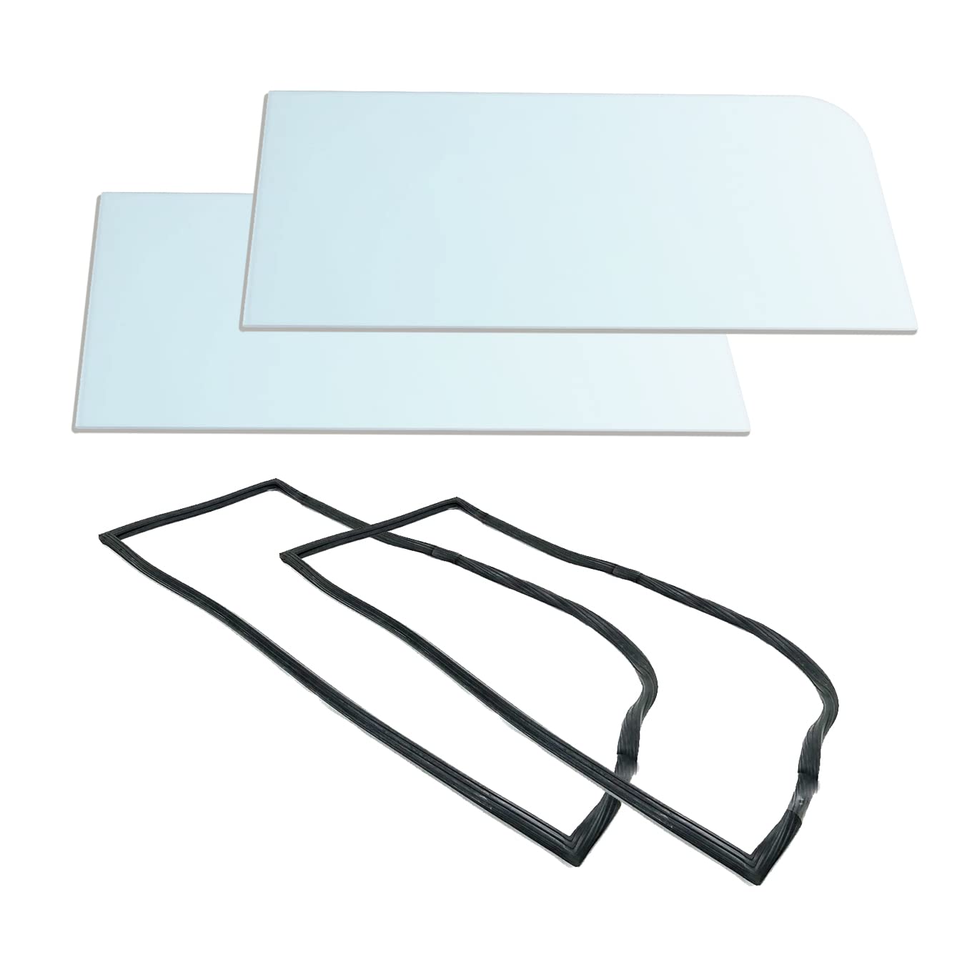 Amazon.com: Full Windshield (2 Halves) plus Full Gasket, 2 pc 