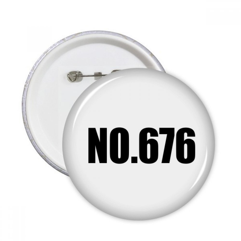 Pins Numéro Chance 676 une idée cadeau originale pour customiser - 3