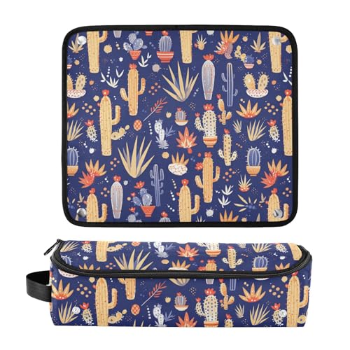 Bolsa de Viaje para Herramientas de Cabello Cacti Blue miniatura 3