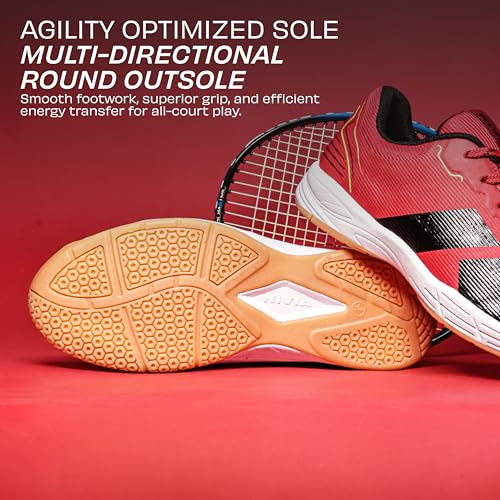 Image of Nivia Super Court 3.0 Badminton Shoes for Men, Duofoam Midsole, Seamless Mesh Upper, Non-Marking Sole, Indoor Court Shoes for Badminton, Volleyball, Squash, Table Tennis, Pickelball