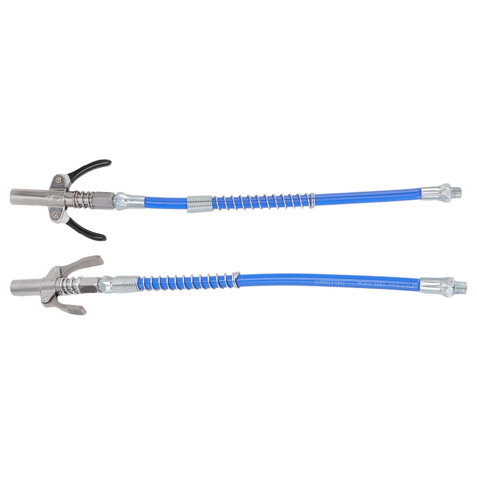 Acoplador De Engrase De Alta Presión – Doble Pinza De Bloqueo, Manguera De 30.5cm, Rosca G1/8, Hasta 10,000 PSI
