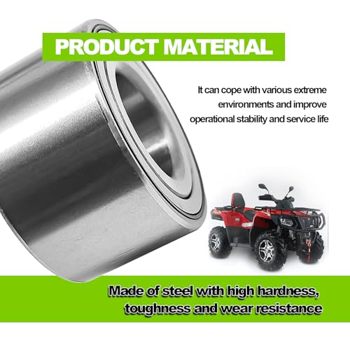 Image of Front Heavy Duty Wheel Bearing & Seal kit - Compatible with Honda 2014-2024 Rancher 420 Rubicon 500 520 / Foreman 500 520, Replace 91051-HR3-A21 90651-HR3-A20
