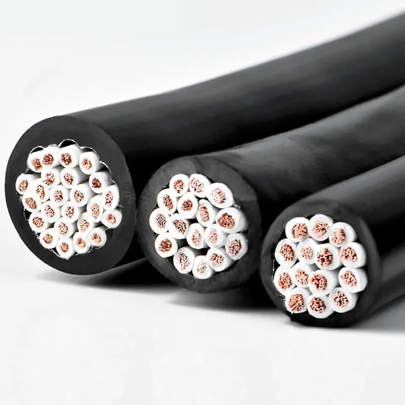 Czerwony przewód silikonowy， 30-metrowy kabel miedziany 14-40-żyłowy, elastyczny przewód sterowniczy PVC 15-22 AWG, z czystej miedzi(24 cores,15 AWG)
