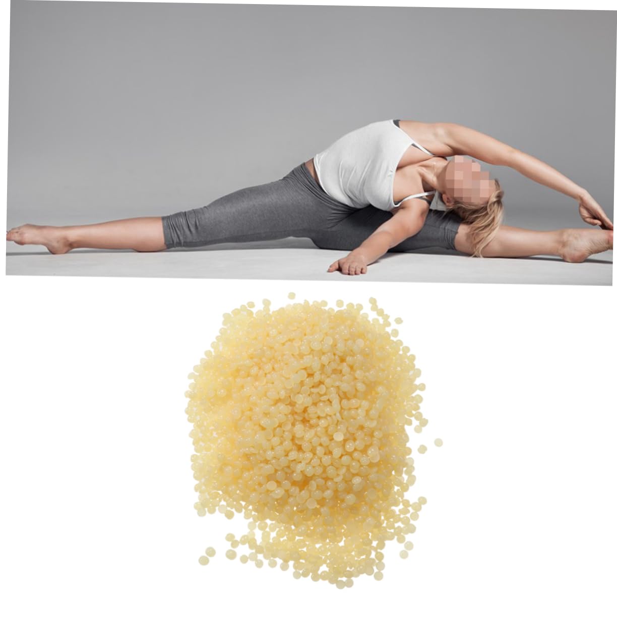 Gogogmee 300g Honey Hair Removal Beans Painless Depilatory Beads for Skin No Removal Wax Beans