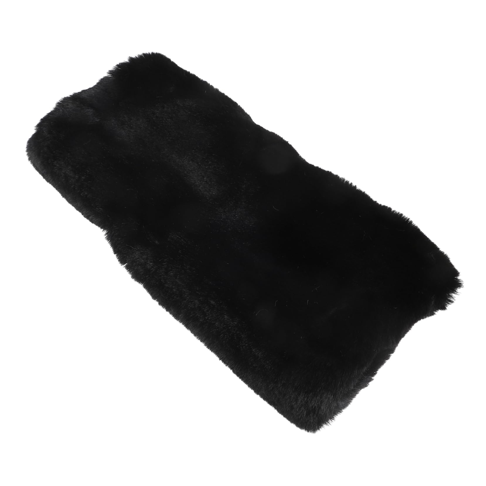 ibasenice Manguito Más Cálido Guantes Felpa Cálida De Invierno Conejo para Pelo Negro Calienta Chicas Conduciendo Bolsa De Punto Térmico Forrado Las Manos Felpa Corta Black