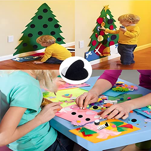 Braveshine Adhesive Tape - 12Pcs Sticky Back Hook Loop Dots - Double Sided Industrial Strength Coins - Heavy Duty Rug Carpet Gripper Pad Mounting Tape For Wall Decor Or Tools Hanging - Round 2 Inch #TOP3