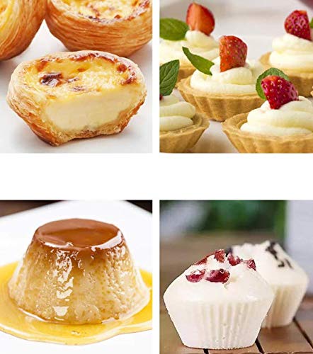 Aeyistry 10 Pcs Stainless Steel Mini Tart/Pie Pans Reusable Tartlet Cupcake Baking Mold For Pies, Quiche Bakeware, Cheese Cakes, Desserts And More #TOP4